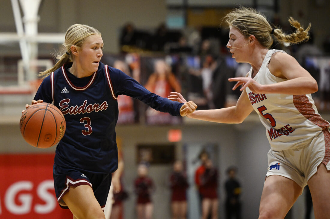 Bishop Miege knocks Eudora girls out of substate basketball tournament